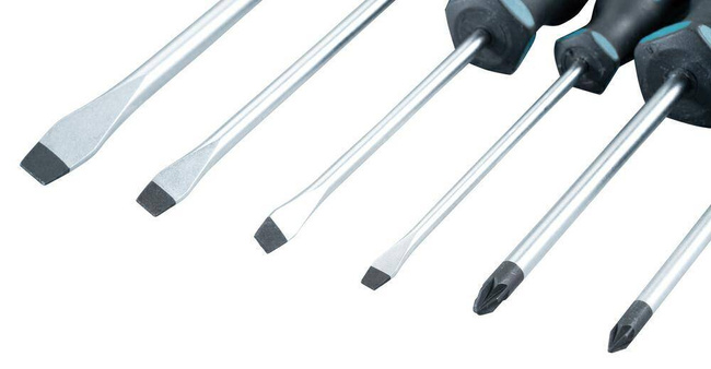 MAKITA ZESTAW WKRĘTAKÓW 6szt. (SL4,0 x 100 / SL5,5 x 100 / SL6,5 x 125 / SL8 x 150 / PZ1 x 80 / PZ2 x 100)