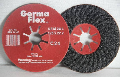 ŚCIERNICA LISTKOWA METAL CYRKON 125 gr.80 INOX