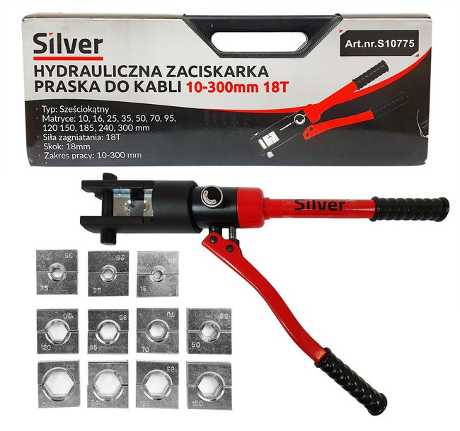 ZACISKARKA HYDRAULICZNA DO KABLI 10-300mm 18 TON /SILVER