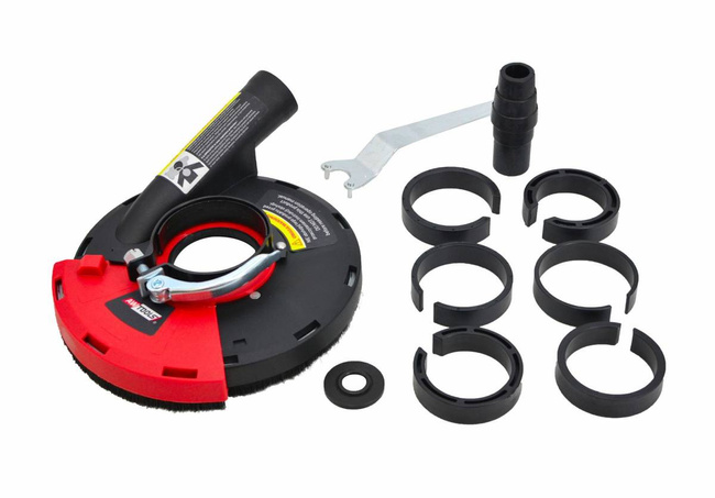AWTOOLS OSŁONA PRZECIWPYŁOWA ODSYSAJĄCA DO SZLIFIERKI KĄTOWEJ 180-230mm