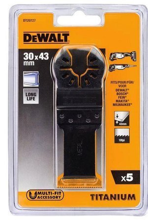 DEWALT MT BRZESZCZOTZ TYTANOWY 30x43mm//5szt.