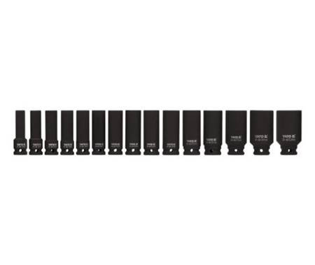 YATO NASADKI UDAROWE DŁUGIE 1/2" 15 elem. 10-32mm 1055