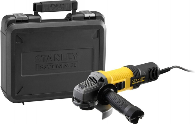Zestaw elektronarzędzi Stanley FatMax: szlifierka kątowa 850W 125 mm + wyrzynarka 710W + opalarka elektryczna 2000W  + młotowiertarka SDS-Plus 750W
