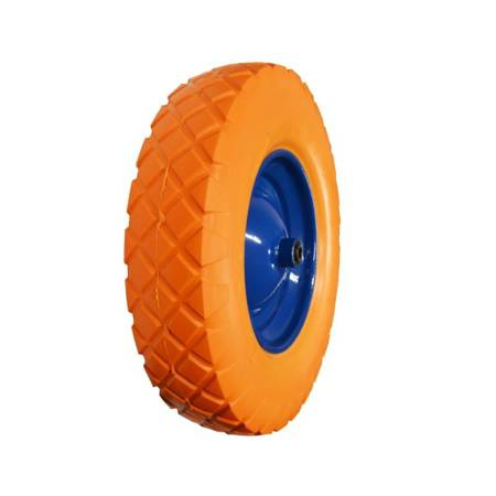 AWTOOLS KOŁO DO TACZKI PNEUMATYCZNE PIANKOWE 400, FELGA METAL, ŁOŻYSKO+OŚ