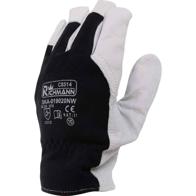 RĘKAWICE ROBOCZE SKÓRA KOZIA LICOWA "EKO" ROZM. 10' (SKA-019020NW)  C8514