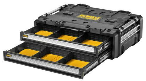 DEWALT SKRZYNIA TOUGH SYS.2,0 DXL 2 x SZUFLADA PŁYTKA