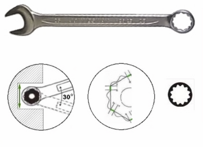 Komplet kluczy płasko oczkowych Jonnesway 26szt. 6-32mm W26126SA 