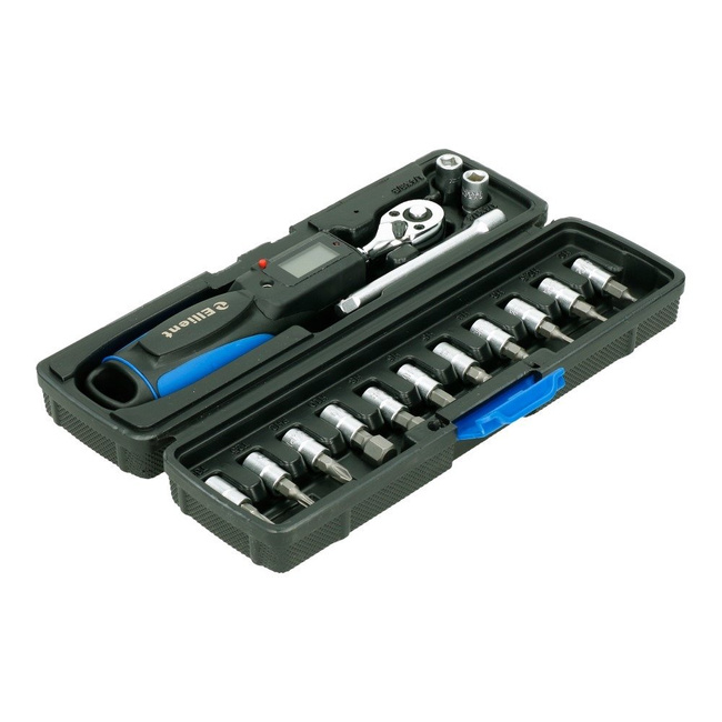 Klucz dynamometryczny 1/4" 6-30Nm z zestawem bitów Ellient Tools CTL00278