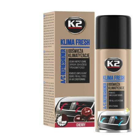 K2 ODŚWIEŻACZ KLIMA FRESH CHERRY 150 ML
