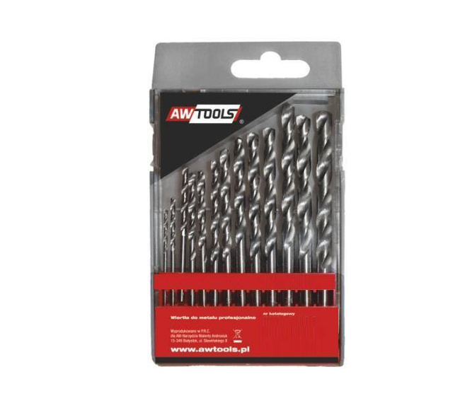 AWTOOLS WIERTŁA DO METALU HSS-G KOMPLET 13elem. /2.5 - 8mm/