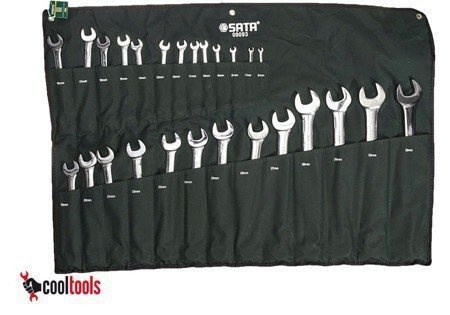 Zestaw 26 kluczy płasko - oczkowych w etui SATA 09093