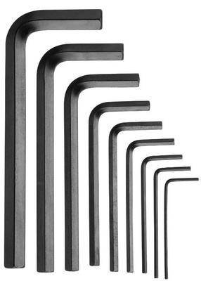 Zestaw kluczy trzpieniowych 6-kątych krótkich 1/16"- 3/8" 9 szt. Irwin T10745