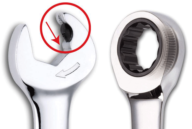 Zestaw 8 kluczy płasko-oczkowych z podwójną grzechotką Gearwrench SATA 09079