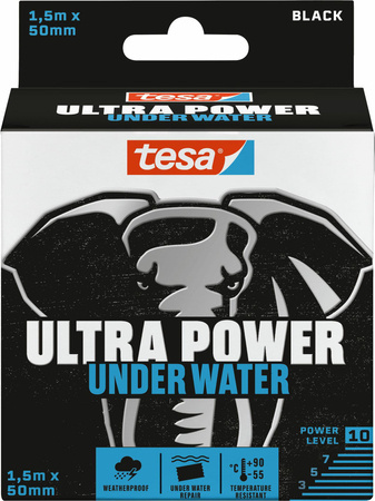 TESA TAŚMA NAPRAWCZA CZARNA 1,5m x 50mm ULTRA POWER WODOODPORNA
