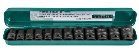 Zestaw nasadek udarowych 3/8" 8-19 mm 12 szt. Jonnesway S03A3112S