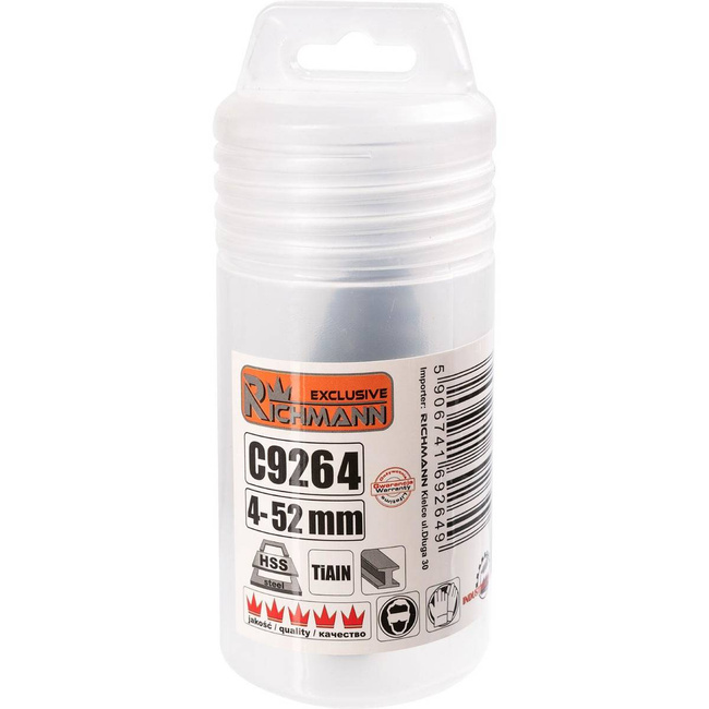 WIERTŁO STOPNIOWE DO METALU 4-52 MM Richmann Exclusive C9264