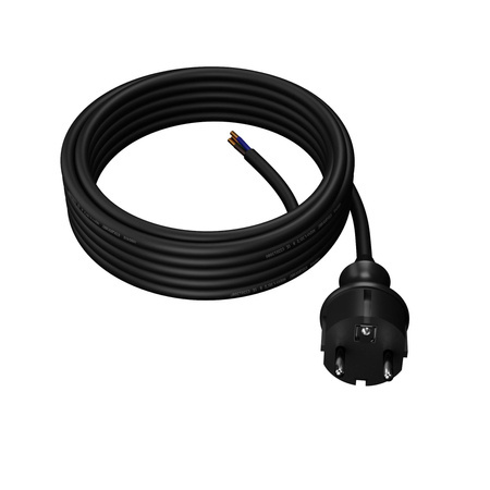 AWTOOLS PRZEWÓD Z WTYCZKĄ 3m 2x1,0 CZARNY H05RR-F