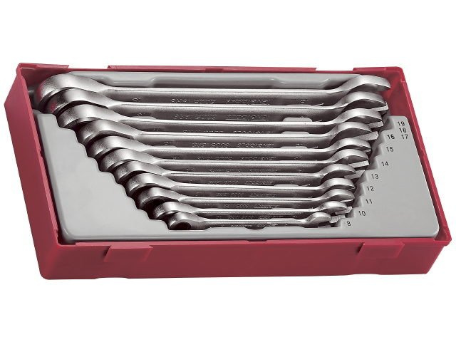 Zestaw kluczy płasko - oczkowych z grzechotką 8-19 mm (11 szt.) Tengtools TT6511RS