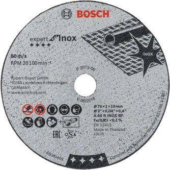 BOSCH TARCZA MET. 76*1,0*10 INOX EXPERT