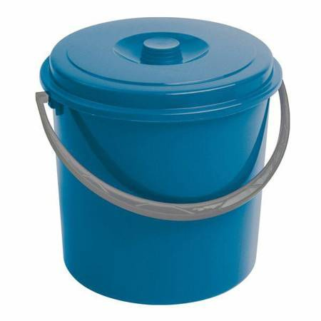 CURVER WIADRO 12L Z POKRYWKĄ NIEBIESKIE