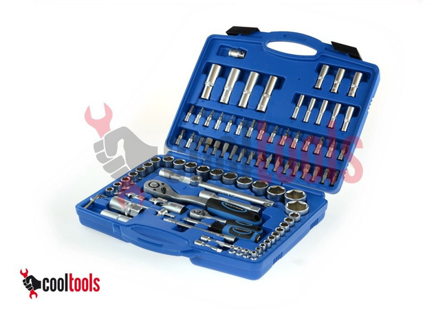 Zestaw kluczy nasadowych i nasadek 1/4" i 1/2" 94 szt. QUATROS QS50094