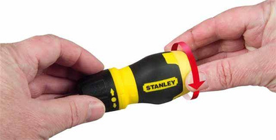 STANLEY WKRĘTAK MULTIBIT Z/G KRÓTKI + 7KOŃCÓWEK