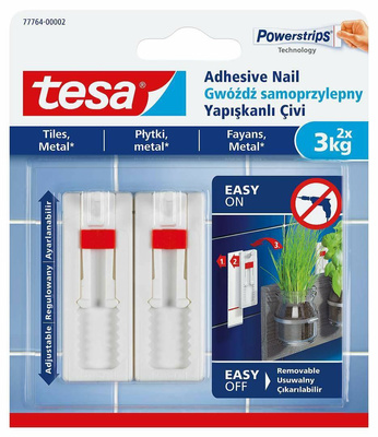 TESA GWÓŹDŹ SAMOPRZYLEPNY DO PŁYTEK 3KG /REGULOWANY