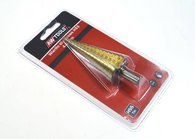 AWTOOLS WIERTŁO STOPNIOWE HSS-TIN / 4-32mm