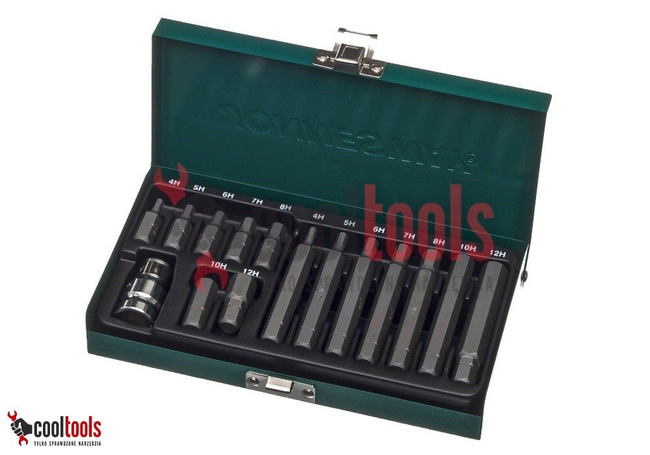 Komplet kluczy wpustowych 6 kątnych 15 szt. CR-V Jonnesway S29H4115S