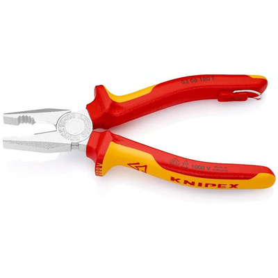 Szczypce kombinowane izolowane 180mm VDE KNIPEX 0306180T