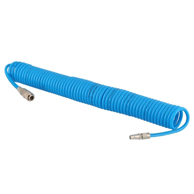 Wąż spiralny PU 8 mm x 5 mm, 10 m uzbrojony