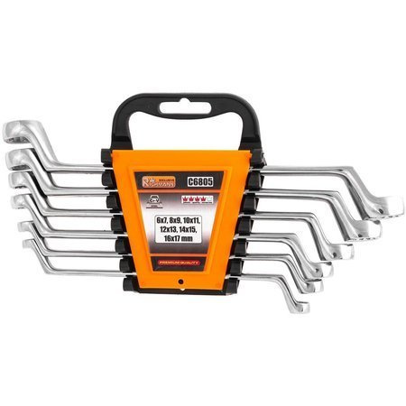 Zestaw kluczy oczkowo giętych 6 - 17 mm (6 sztuk)  Corona C6805
