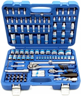 Zestaw kluczy nasadowych 1/2" i 1/4" w walizce 108 elementów CTL0049
