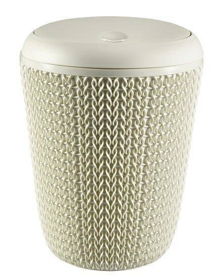 CURVER KOSZ NA ŚMIECI 6L KNIT 7L  /KREMOWY