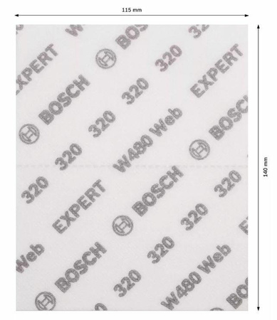 BOSCH GĄBKA ŚCIERNA P320 /2szt.