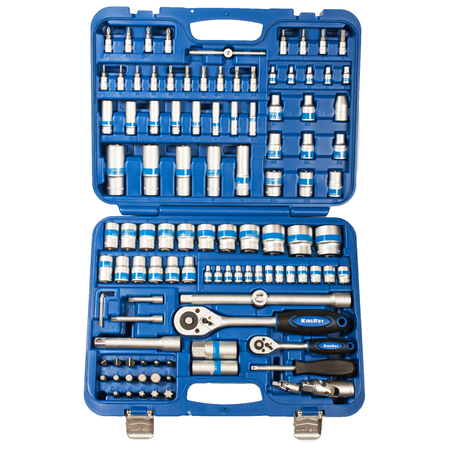 KR108MDA-12 Zestaw kluczy nasadowych 1/2" i 1/4" w walizce 108 elementów