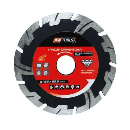 AWTOOLS TARCZA DIAMENTOWA 230x22,2 / SZYBKIE-GŁĘBOKIE CIĘCIE