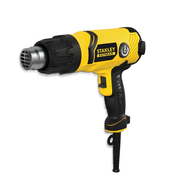 Zestaw elektronarzędzi Stanley FatMax: szlifierka kątowa 850W 125 mm + wyrzynarka 710W + opalarka elektryczna 2000W  + młotowiertarka SDS-Plus 750W