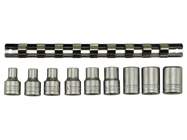Zestaw 9 szt. kluczy nasadowych TX-E z chwytem 1/2" TENGTOOLS M1210 (116610104)