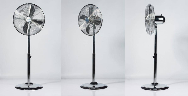 WENTYLATOR PODŁOGOWY 40cm CHROMOWANY
