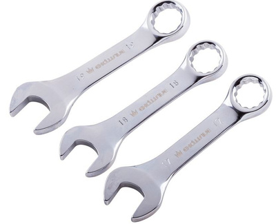 Zestaw kluczy płasko-oczkowych krótkich 10-19 mm 10 szt. Corona / Richmann Exclusive C6390