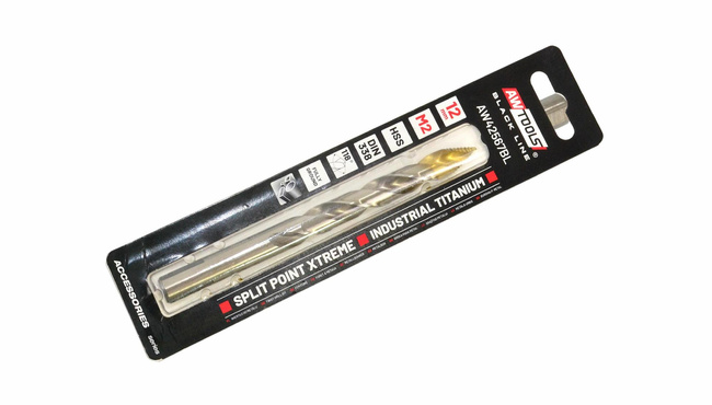 AWTOOLS WIERTŁO DO METALU M2 HSS-TiN  4mm SPLIT POINT XTREME / BLACK LINE