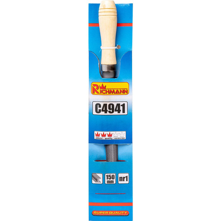 PILNIK PÓŁOKRĄGŁY 150 MM NR 1 Z RĄCZKĄ Richmann C4941