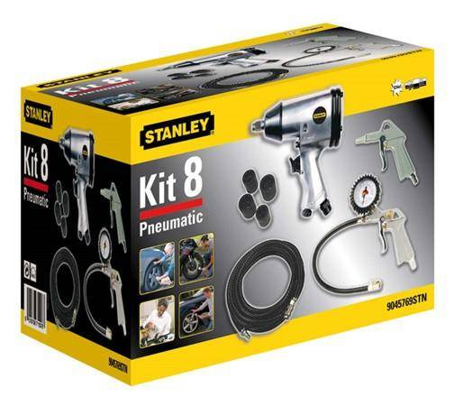 STANLEY ZESTAW NARZĘDZI PNEUMATYCZNYCH  8 elem.