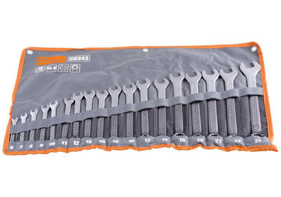 Klucze płasko - oczkowe satynowe 6-24 mm 18 szt. Corona / Richmann Exclusive C8343