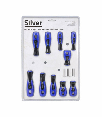 WKRĘTAKI  10szt. /SILVER