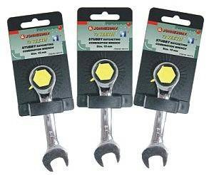 JONNESWAY KLUCZ PŁASKO-OCZKOWY KRÓTKI Z GRZECHOTKĄ 72-ZĘBY  13mm