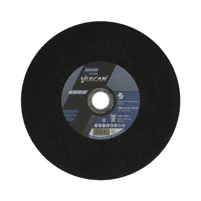 NORTON TARCZA.VULCAN 350 x 3.5 x 25.4mm A30S DO METALU /10szt.+1 GRATIS