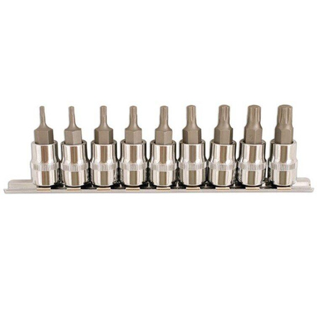 Zestaw nasadek 3/8" z wkładką TORX Plus 9 elementów GB7018 - ELLIENT TOOLS