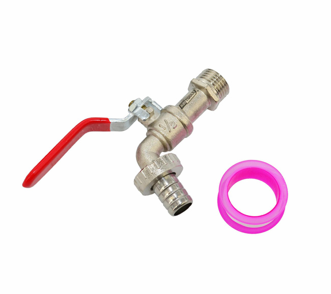 AWTOOLS KRAN OGRODOWY CYNK NIKLOWANY  1/2" GWINT ZEWNĘTRZNY 3/4"